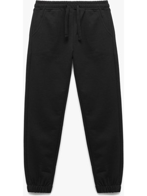 Hakay Beli Lastikli Cepli Basic Jogger Eşofman Altı