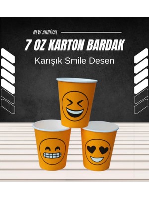 Hakay Maycup 7 Oz Karton Bardak 1000 Adet Karışık Desen