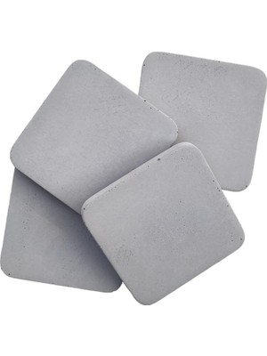 Hakay Bubigo Kare Beton Bardak Altlığı, 4'ıü Set