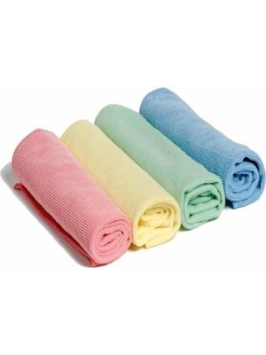 Hakay Mikrofiber Temizlik Bezleri (4’lü Paket) Araba Yıkama, Ev Temizleme ve Evcil Hayvan Kurutma Bezleri Için Güvenli Cam Toz Bezi