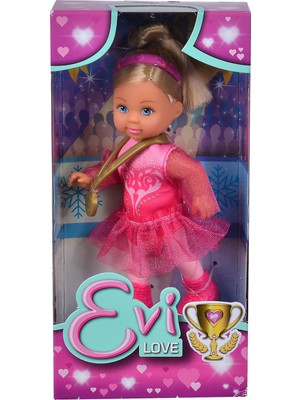 Hakay Simba, 105733645, Evi Love Buz Pateni Eğlencesi, Özel Pembe Kostümlü, Aksesuarları ile Birlikte, 12 cm