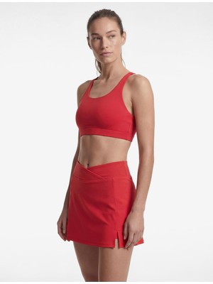 Die Grup Yırtmaç Detaylı Yüksek Bel Slim Fit Mini Spor Şort Etek