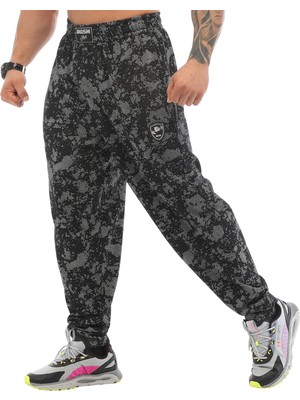 Hakay Bıg Sam Sportswear Company Cepli Bol Erkek Eşofman Altı, Oldschool Bol Kesim Spor Salonu Pantolonu, Technic Camouflage, L
