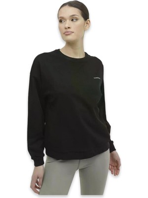 Lumberjack 3W Wb C Neck 16SN79 3pr Sweat Siyah Kadın Sweatshirt