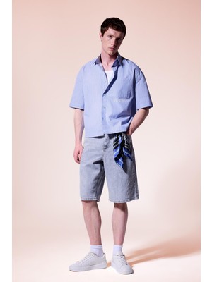 Hakay DEFACTO%100 Pamuk Baggy Fit Bermuda G4194AX26SM