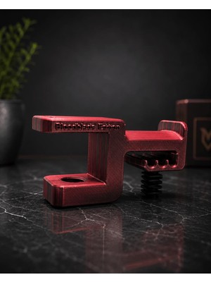 Hakay TRAK3D Siyah-Kırmızı Asılabilir Kulaklık Standı - Bloodblade Edition - Masa Kenarı Kulaklık Standı