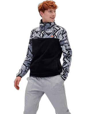 Hakay Bad Bear 21.02.21.007 Half-Zip Siyah Erkek Sweatshirt