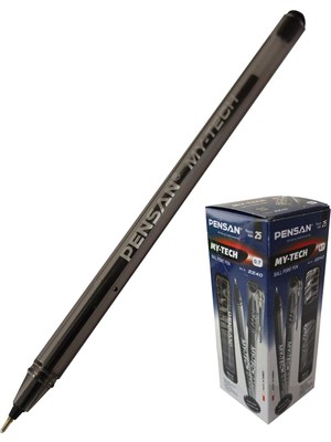 Hakay Pensan 1,0 mm My-Tech Tükenmez Kalem 25LI Siyah - PE02250TKSI25