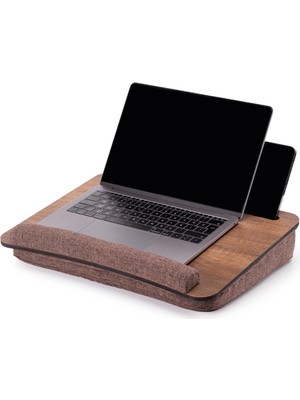 Hakay Vigo WOOD-LS013 Minderli Laptop Sehpası (Ceviz)