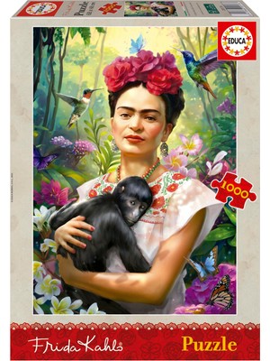 Hakay Educa Yapboz - 1000 Parça Yapboz - El Jardin De La Vida, Frida Kahlo