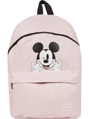 Hakay Defacto Kadın Unisex Disney Mickey & Minnie Okul Sırt Çantası, Pembe, Tek Beden