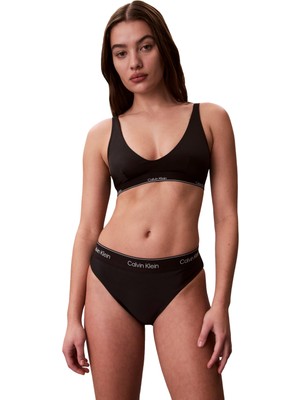 Hakay Calvin Klein Bayan Tutucu Bralette LV00Q61207 Banyo Üstü (Tekli Paket), Siyah (Black), Xs