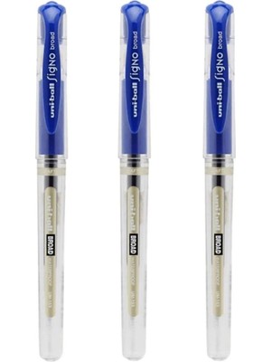 Hakay Uni-Ball Uniball UM-153 Signo Broad 1.0 mm Imza Kalemi Mavi - 3 Adet