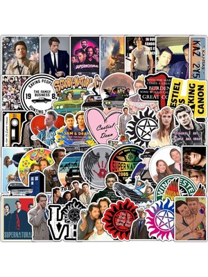 Die Grup Ms Major Selection Supernatural Dizisi Seri 1 Macbook Notebook Tablet Telefon Ajanda Laptop Defter Sticker Seti