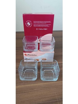 Hakay Pasabahce Elysia Kare 6'lı Çerezlik Tatlı Sunum Kase 869656589622AYBABASTORE