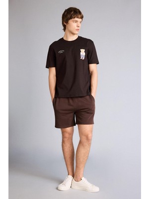 Hakay Defacto Regular Fit Düz Paça Beli Bağcıklı Cepli Basic Şort B8672AX26SM