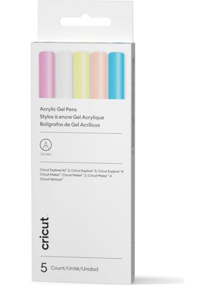 Hakay Cricut 2011821 Explore Maker Akrilik Jel Kalem Seti 1.0 mm 5'li Paket