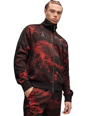 Hakay Puma x Ahluwalıa T7 Unisex Track Ceket, S, 635235, Puma Black-Aop, Erkek