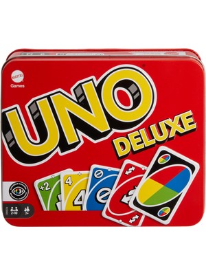 Hakay Mattel Games Sevilen Uno Deluxe Kart Oyunu, Ailelerin Favorisi ​, K0888