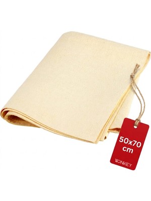 Hakay Wonkey - Güderi Oto Kurulama Bezi 50X70 Cm, Büyük Boy Ultra Emici Araç Kurulama Havlusu, Yıkanabilir Sentetik Araba Güderi Bezi