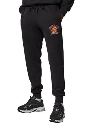 Hakay Puma Graphic Booster Sweat Erkek Günlük Eşofman Altı 62481301 Siyah