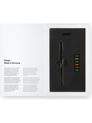 Hakay Lamy Safarı Dolma Kalem Metal Klıps Ef Uc All Whıte Multı Coloured Rıngs Set