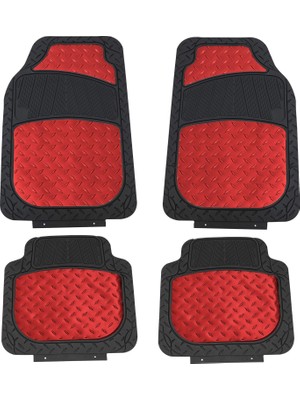 Hakay Fh Group Otomotiv Paspasları Kırmızı Evrensel Uyum Tüm Hava Koşullarına Karşı Koruma Için Climaproof Ağır Hizmet Kauçuk Çoğu Arabaya, Suv ve Kamyona Uyar, Tasarım Grubu F11315RED