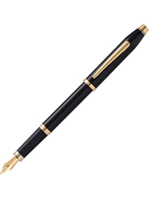 Hakay Cross 4191MF Century Ii Dolma Kalem, Medium Uç Parlak Siyah Altın