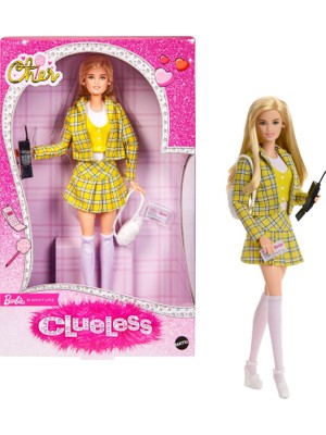 Hakay Barbie Imza Sevgili Clueless Bebek, Sarı Ekose Takım Elbise, Sırt Çantası, Cep Telefonu ve Sürüş Öğrenme Lisansı ile