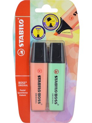 Hakay Stabılo Boss Orıgınal Pastel 2'li Blister