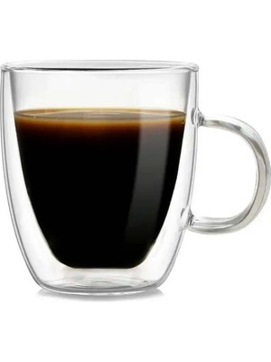 Hakay Epınox Çift Katman Kulplu Bardak 90 Ml, (Kcb-90)