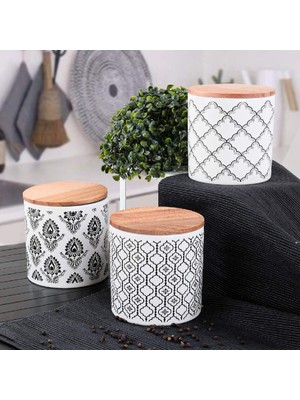 Hakay Keramika Ares Saklama Kabı 12 cm 3 Adet