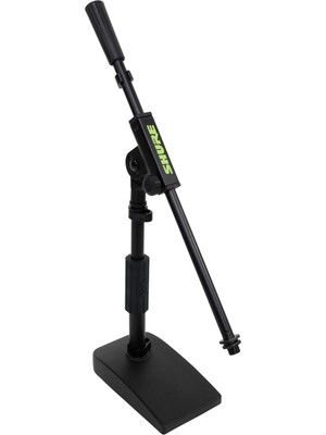 Hakay Shure By Gator Tek Bölümlü Bomlu Kompakt, Düşük Profilli Mikrofon Standı; (Sh-Desktop2)
