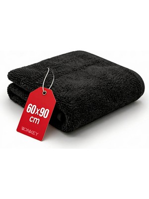 Hakay Wonkey - Ekstra Büyük Emici Oto Kurulama Bezi, Mikrofiber Araç Yıkama Bezi, Mega Boy Araba Temizlik Havlusu, Otomobil Kurulama Havlusu 60X90 cm