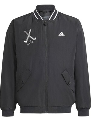 Hakay Adidas J Bluv Wv Jkt Unisex Çocuk Ceket/mont, Siyah, 7-8A