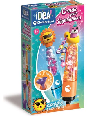 Hakay Clementoni Idea Fosforlu Kalem Tasarım Seti Çılgın Yaz