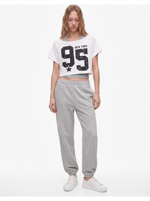 Hakay Beli Lastikli Cep Detaylı Basic Jogger Eşofman Altı