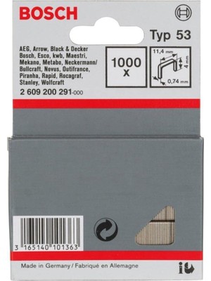 Die Grup Bosch Professional Accessories Zımba Teli, Gri, 1000 Adet
