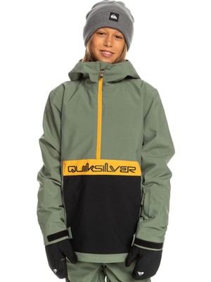 Hakay Quiksilver Steeze Youth Unisex Çocuk Yeşil Snowboard Ceketi