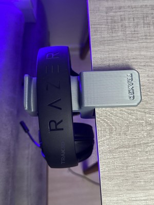 Hakay TRAK3D Premium Asılabilir Kulaklık Standı – Sağlam, Kaydırmaz Keçeli, Ergonomik Stand, Steel Gray Edition