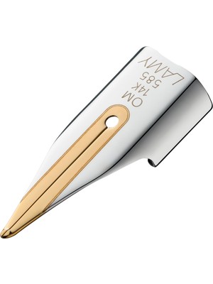 Hakay Lamy Z 55 Feder 888-14 Kt. Goldfeder, Bicolor (Partiell Platiniert) Federstärke Om 1227754 Silber-Gold Feder Om