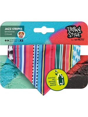 Hakay M-Pets Urban Style Jazz Strıpes Bandana Collar (Xs)