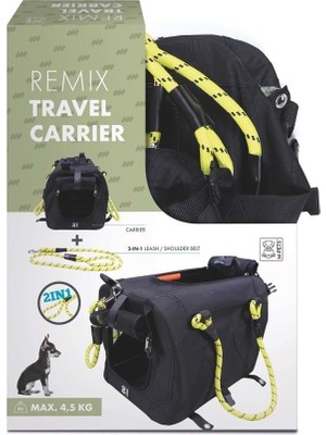 Hakay M-Pets 2ın1 Remıx Black/yellow Taşıma Çantası 41X28X28CM
