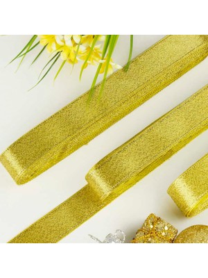 Hakay Benim Marifetlerim - Simli Altın Kurdele 1 cm 10 Metre