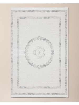 Hakay Mons Halı - Beyaz/gri - 80X300 cm
