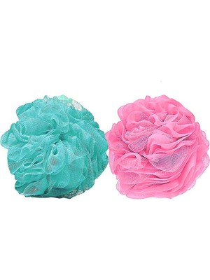 Hakay Wonkey - Banyo ve Duş Lifi, Yumuşak Vücut Yıkama Lifi, Karışık Renkli Banyo Kesesi 2'li Paket