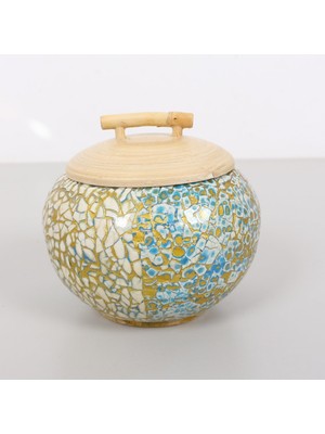 Aesco Fanus Doğal Bambu Saklama Kutusu 13X13 cm