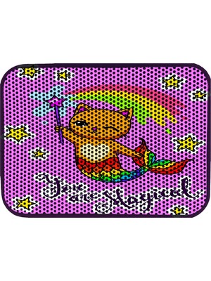 Hakay Miapet Elekli Desenli Kedi Tuvalet Önü Paspası 60 x 45 cm Sihirbaz