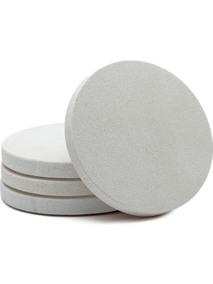 Hakay Thirstystone Doğal Kumtaşı Bardak Altlığı, Mantar Destekli, 10,4 Cm, 4'lü Set