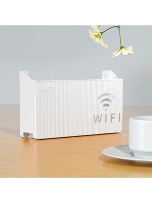 Hakay Suwors Dekoratif Modem ve Kablo Saklama Kutusu - Duvara Monte Edilebilir Plastik Router Gizleyici, Ev ve Ofis Için Düzenleyici Wi-Fi Kutusu (25X15X6 Cm) - Beyaz